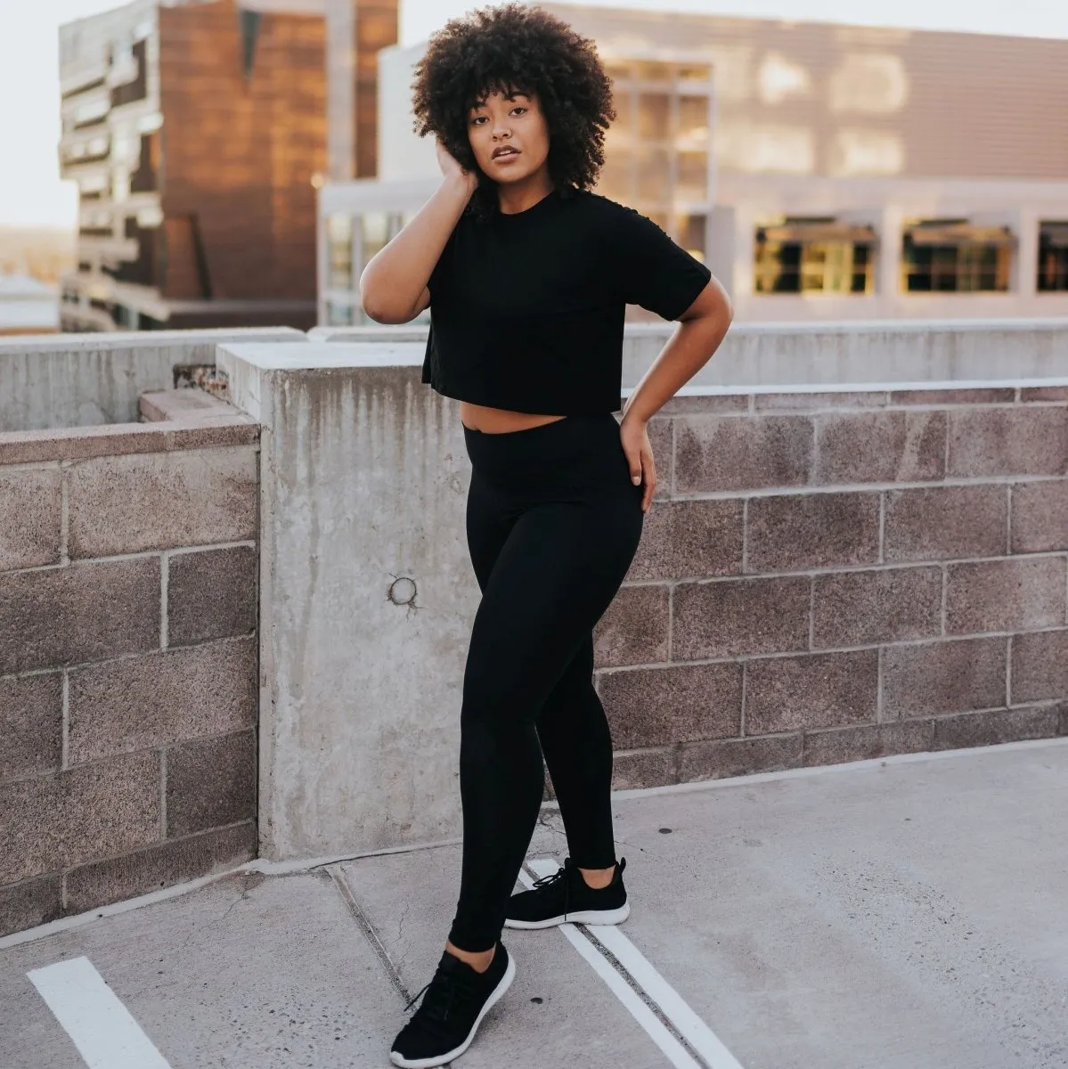 Ribbed Shakti Pants - Black