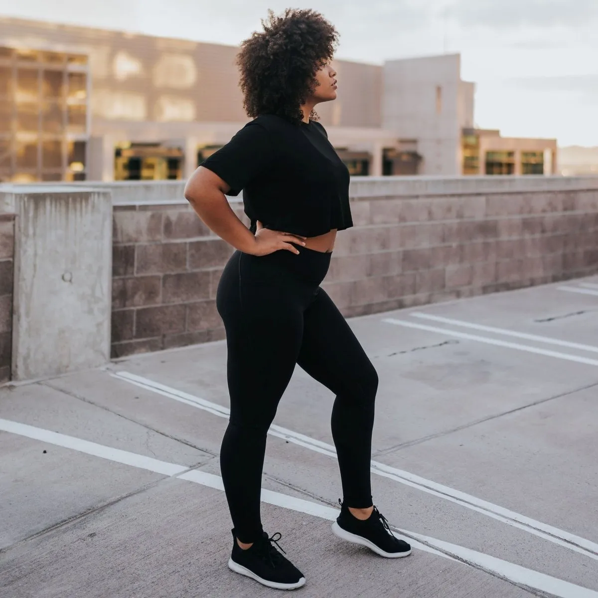 Ribbed Shakti Pants - Black