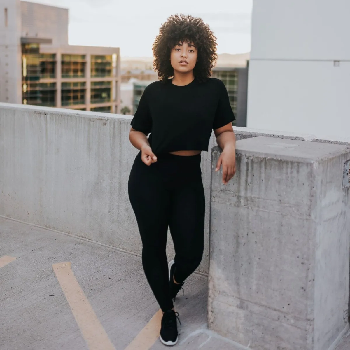 Ribbed Shakti Pants - Black