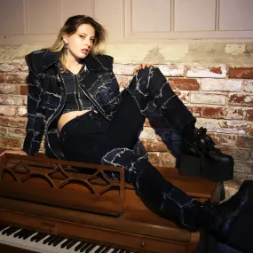Riot Rhythm - Genderless Upcycled Skinny Jeans