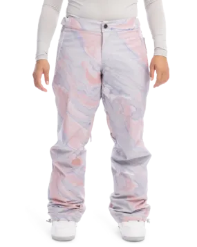 Roxy Chloe Kim Womens Snow Pant - Gray Violet Marble - 2023