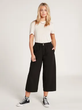 Struttin Stone Cropped Chino Pant - Black
