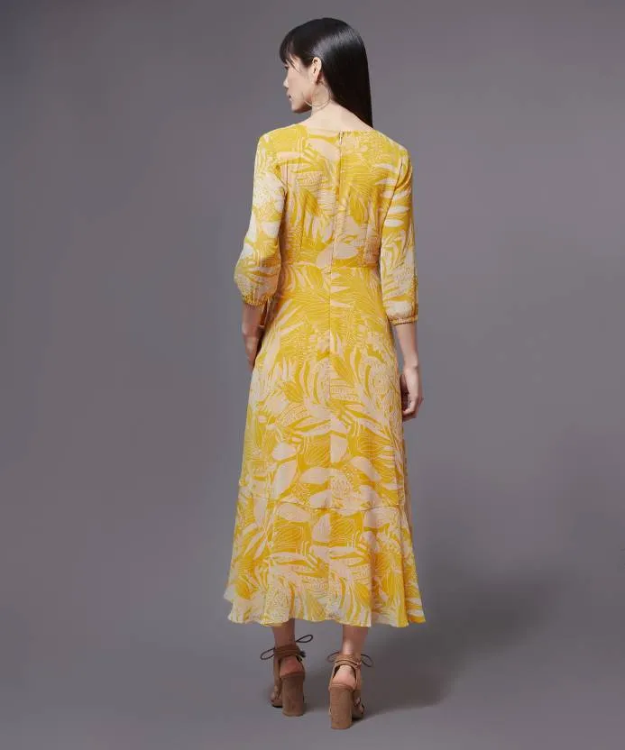 Sunshine Floral Wrap Dress