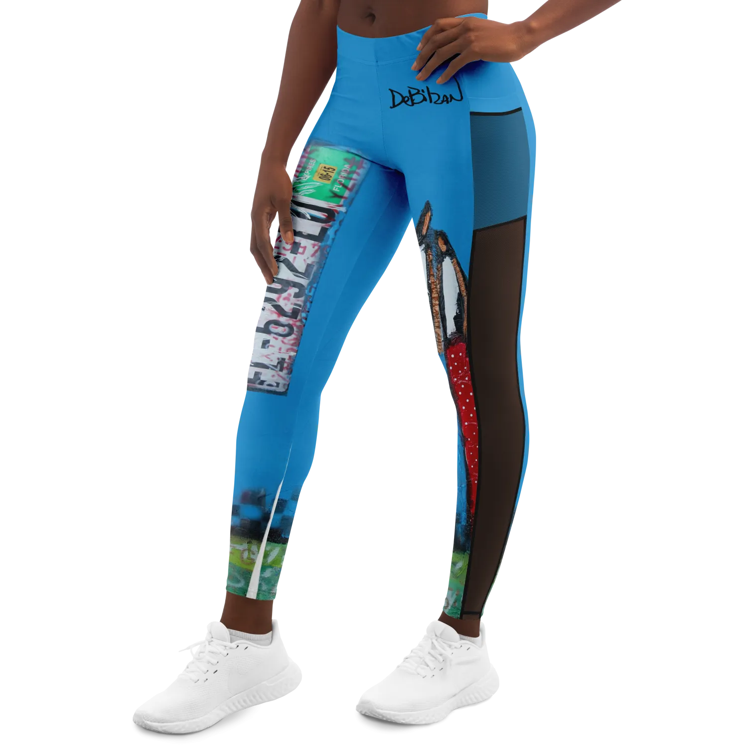 Take me away Legging with mesh