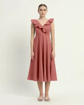 The Albany  Ivory Pink  Cotton Dress