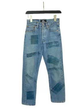 The words “best friend” become redefined - Upcycled Straight Leg Jeans