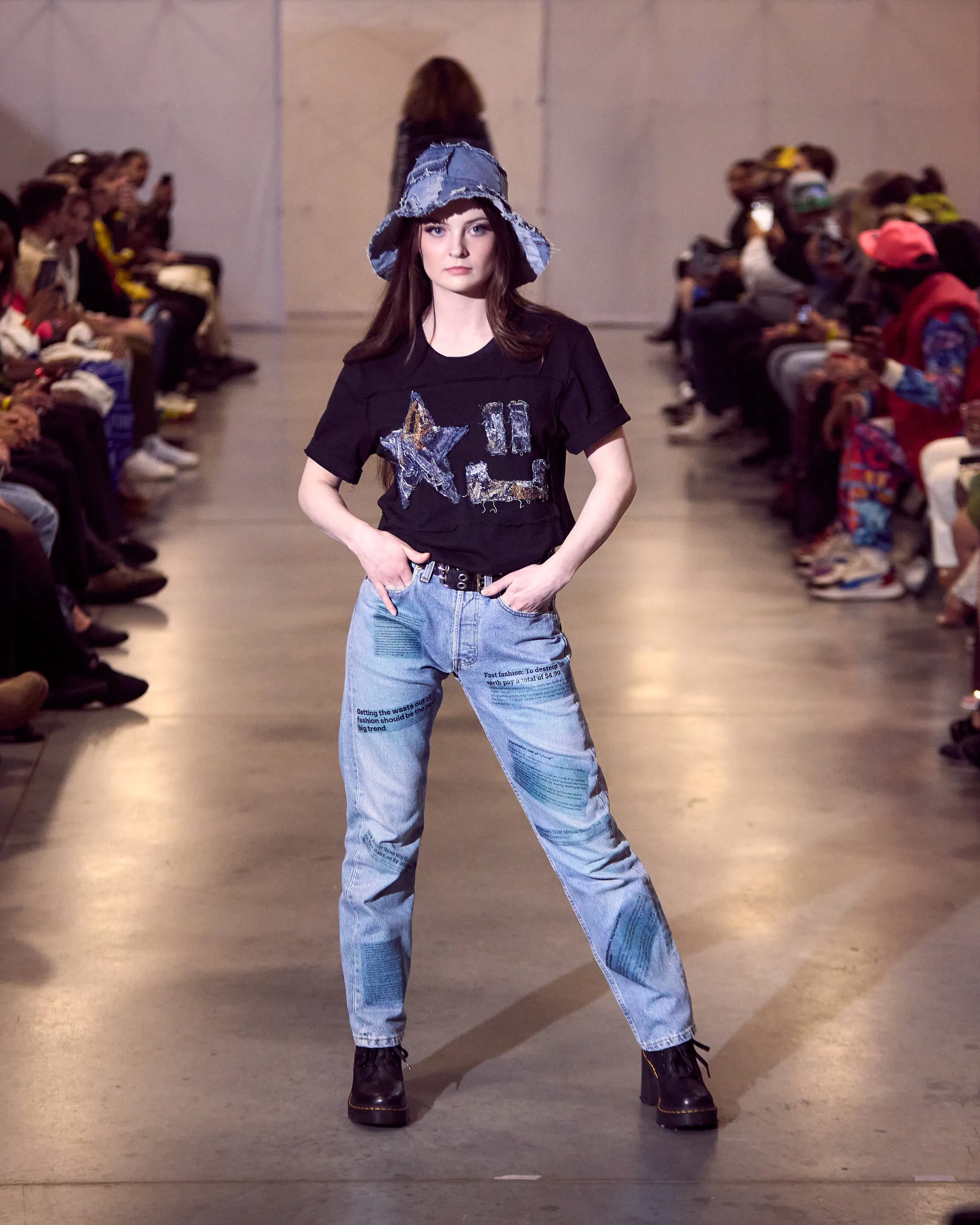 The words “best friend” become redefined - Upcycled Straight Leg Jeans