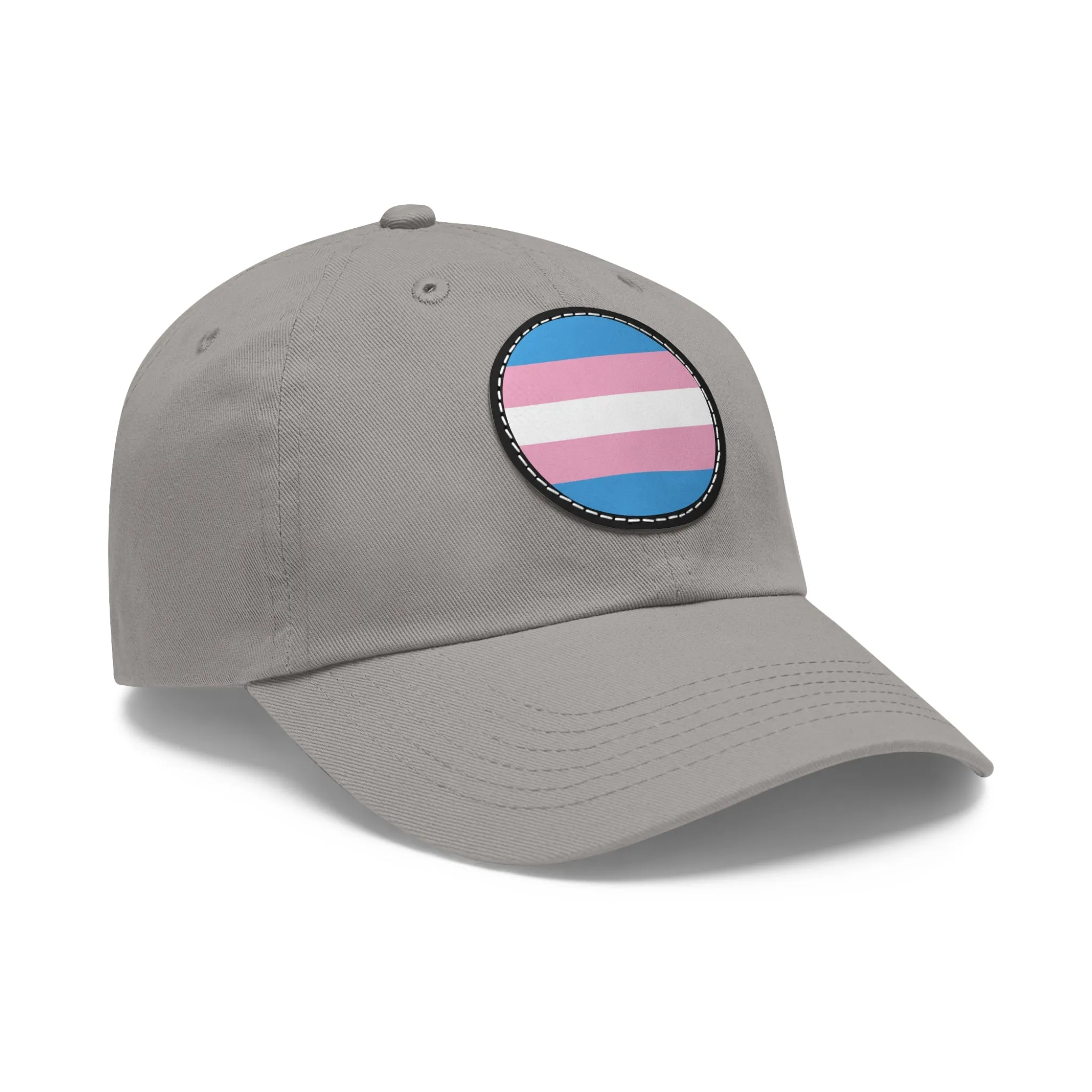 Transgender Trans Pride Hat with Round Patch