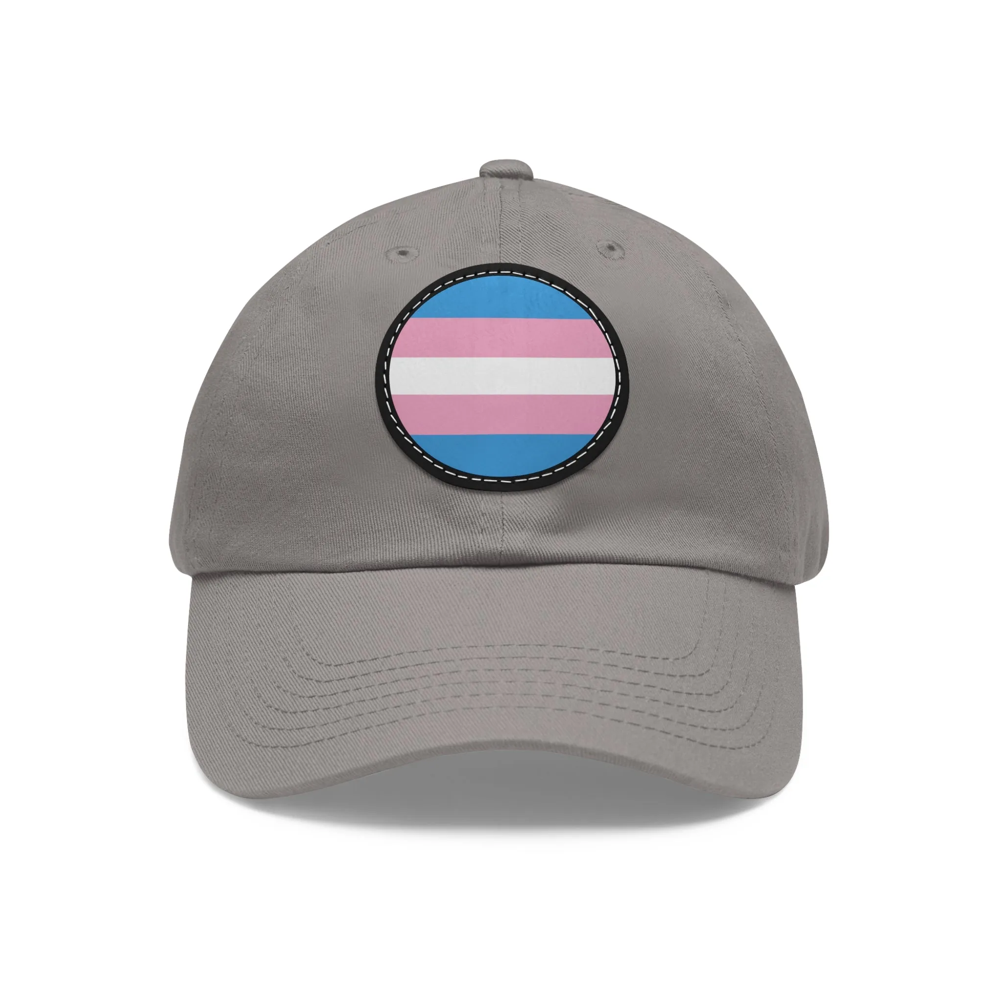 Transgender Trans Pride Hat with Round Patch