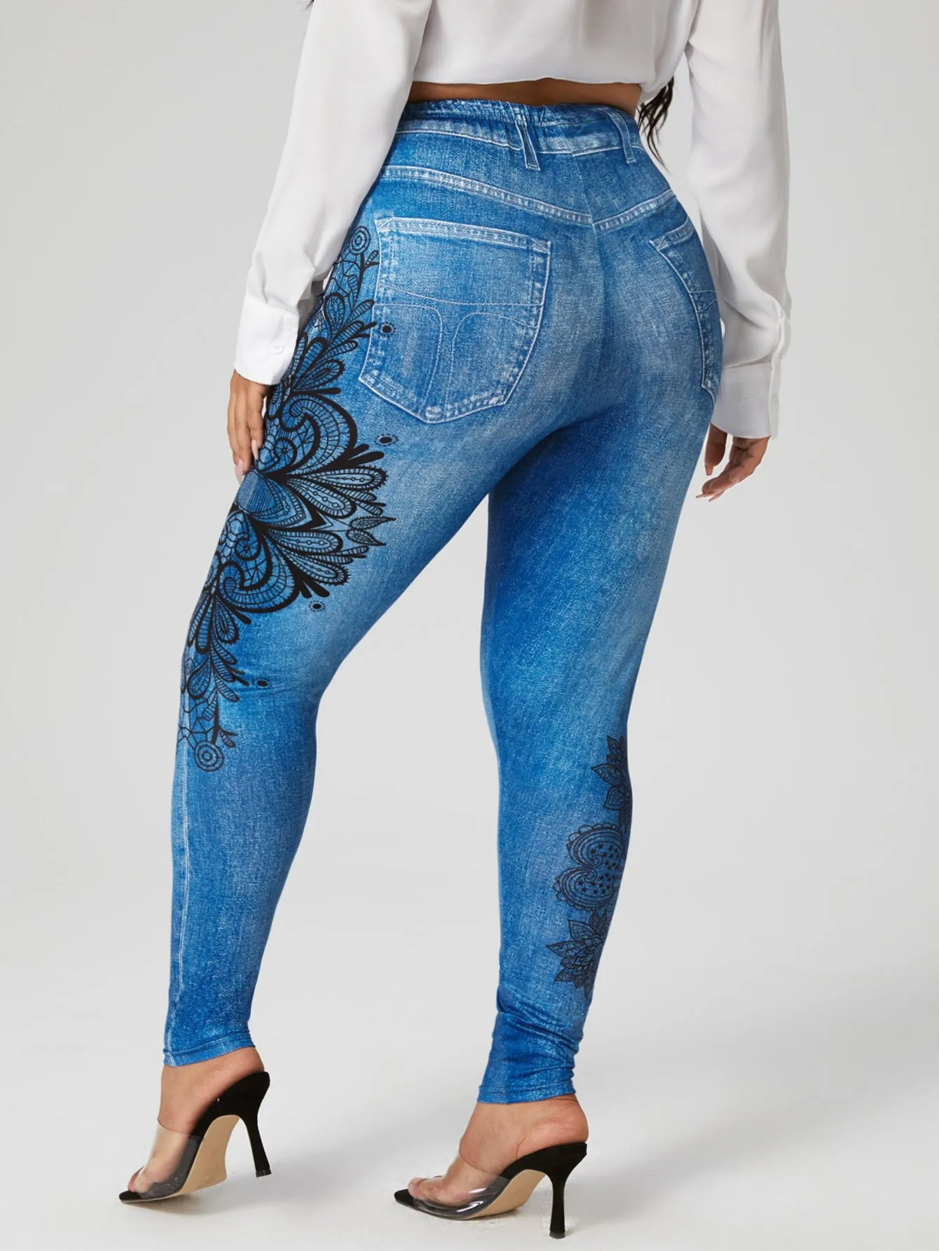 Tribal Long Plus Size Leggings