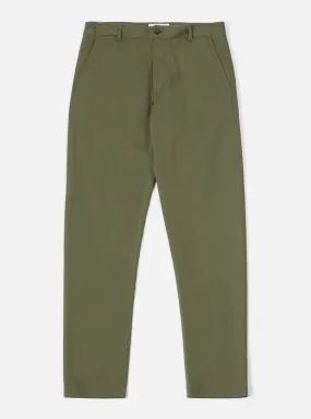 Universal Works Aston Pant in Light Olive Twill