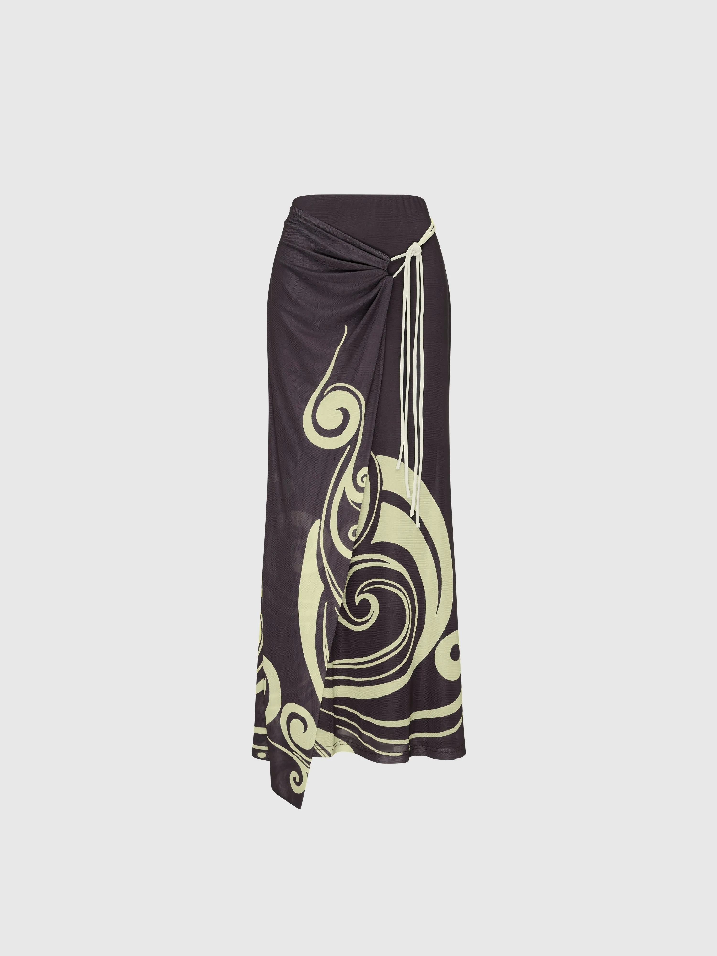 WAVE NOUVEAU MIDI SKIRT