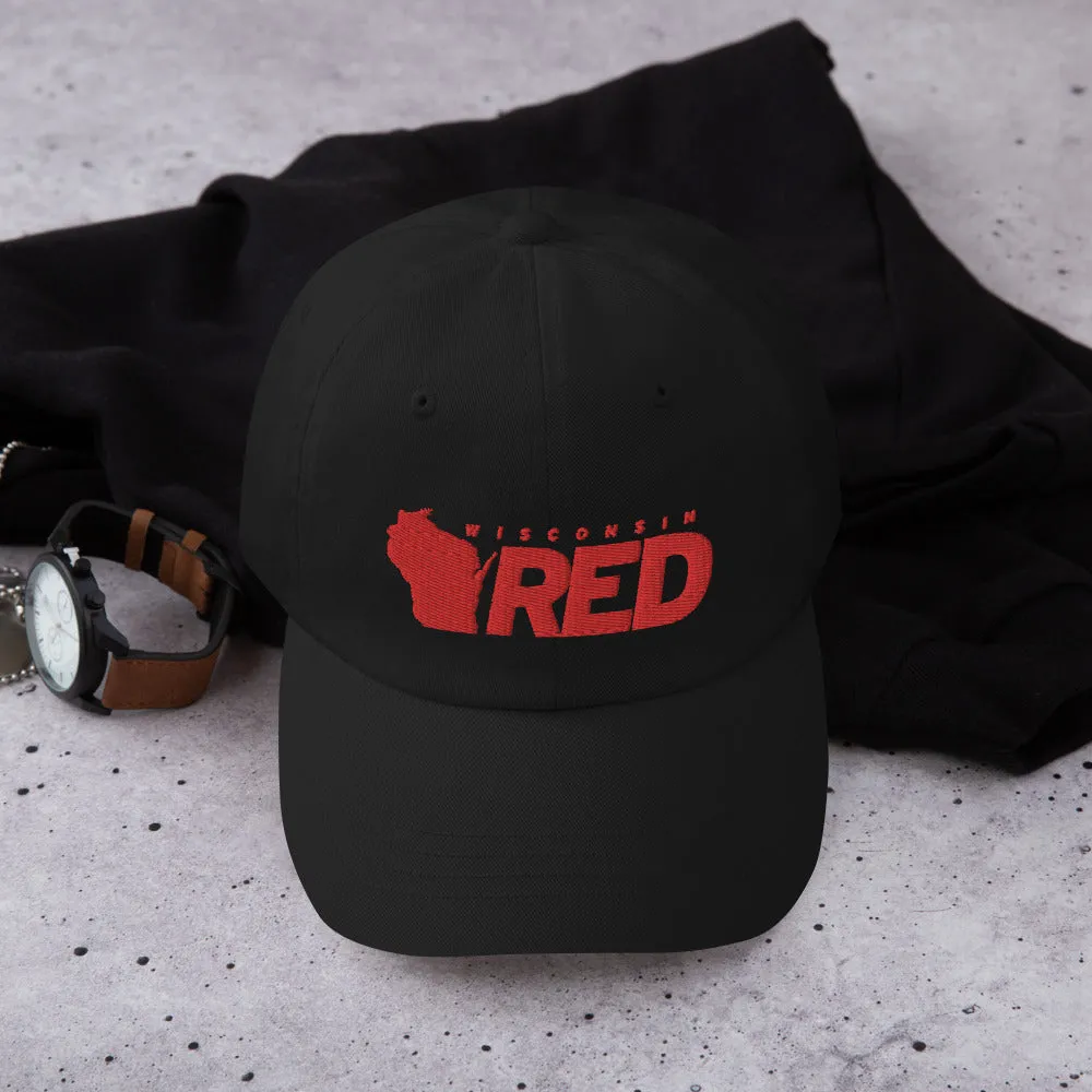 Wisconsin RED Logo Dad Hat