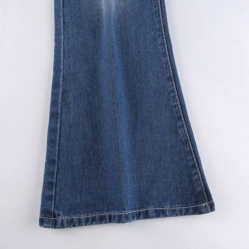 Wjczt Low Waist Denim Jeans women Vintage Cute Chic Straight Pants wide leg jwans woman Streetwear Harajuku Grunge Clothes Trousers