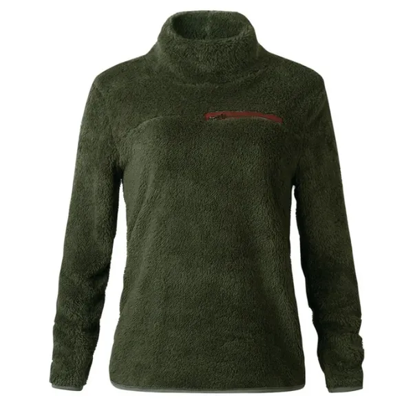 Women's Casual Turtleneck Jumper with Zipper | Ideal for Autumn/Winter