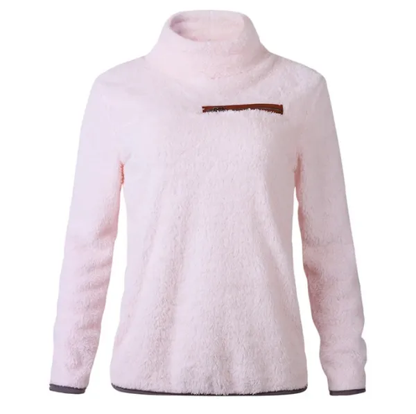 Women's Casual Turtleneck Jumper with Zipper | Ideal for Autumn/Winter