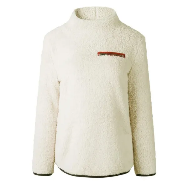 Women's Casual Turtleneck Jumper with Zipper | Ideal for Autumn/Winter