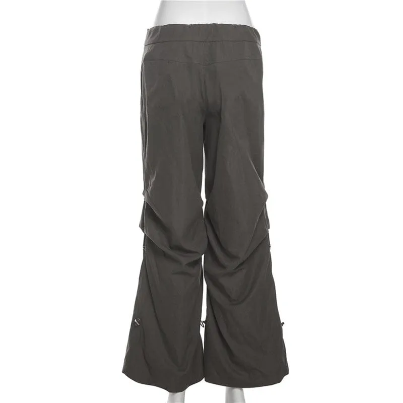 Women's Grunge Drawstring Casual Pants
