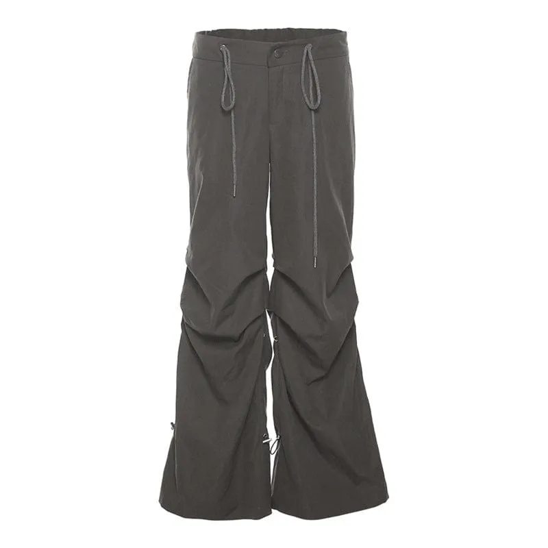 Women's Grunge Drawstring Casual Pants