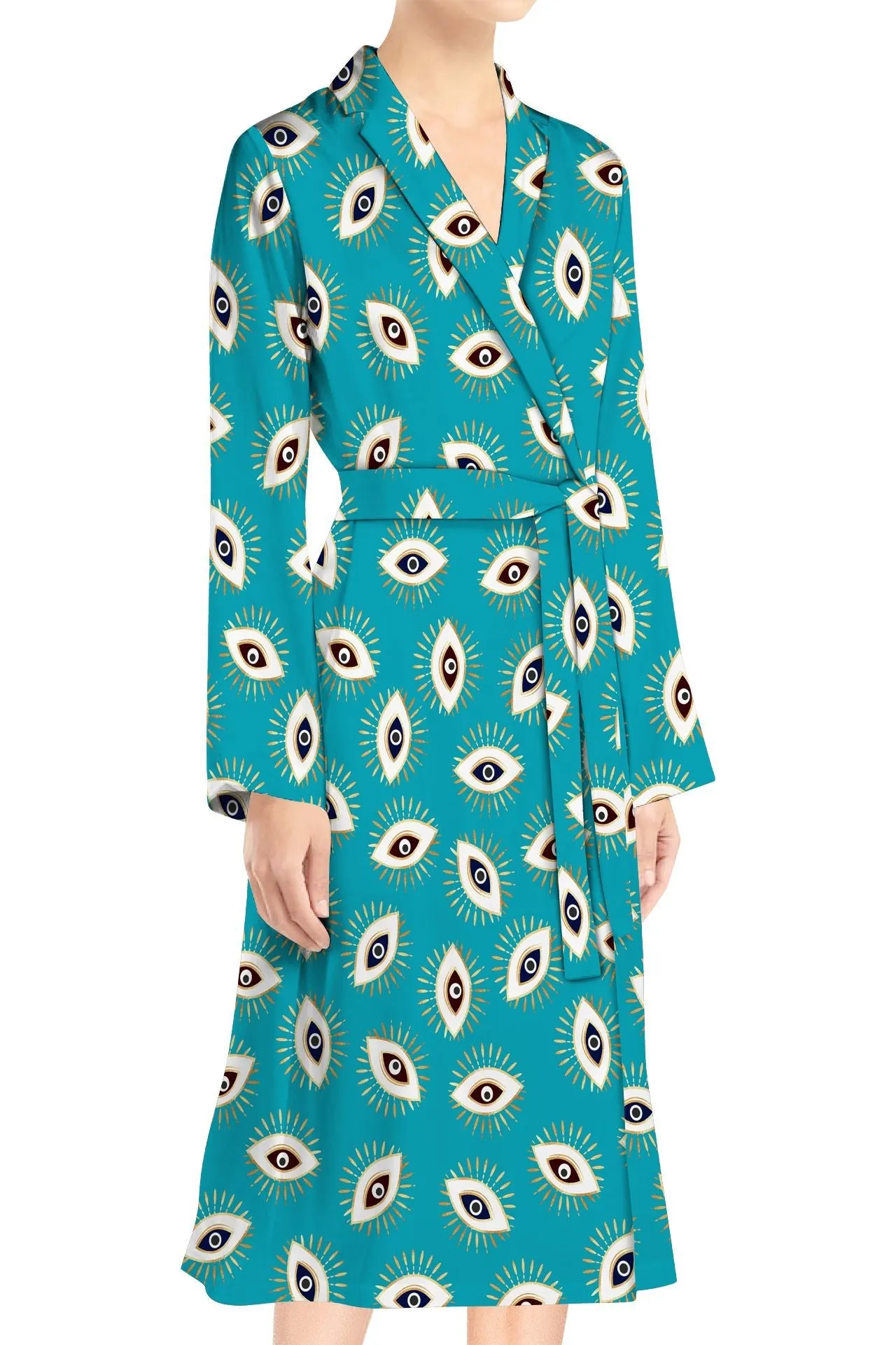 Womens Midi Wrap Dress
