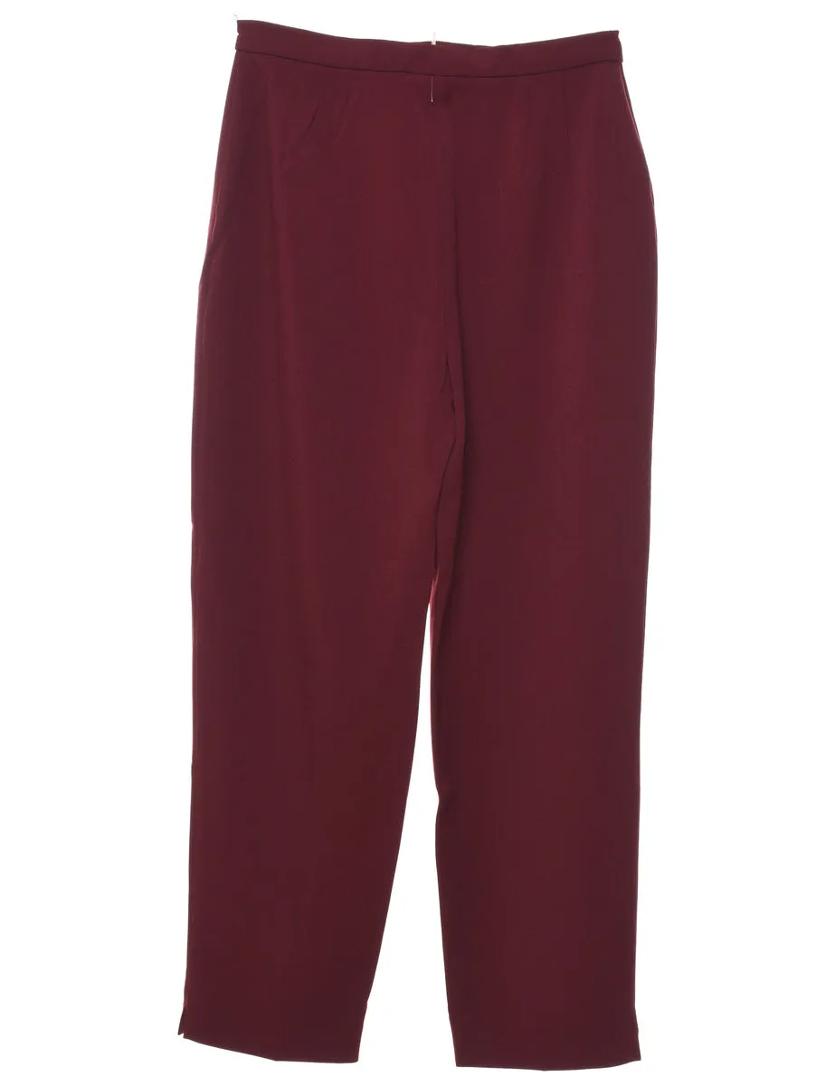 Worthington Maroon Trousers - W26 L27