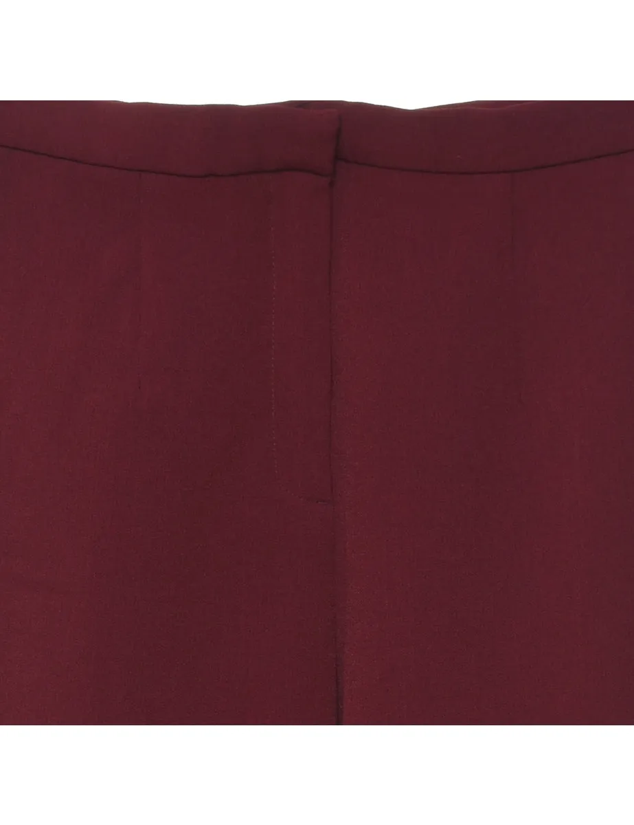Worthington Maroon Trousers - W26 L27