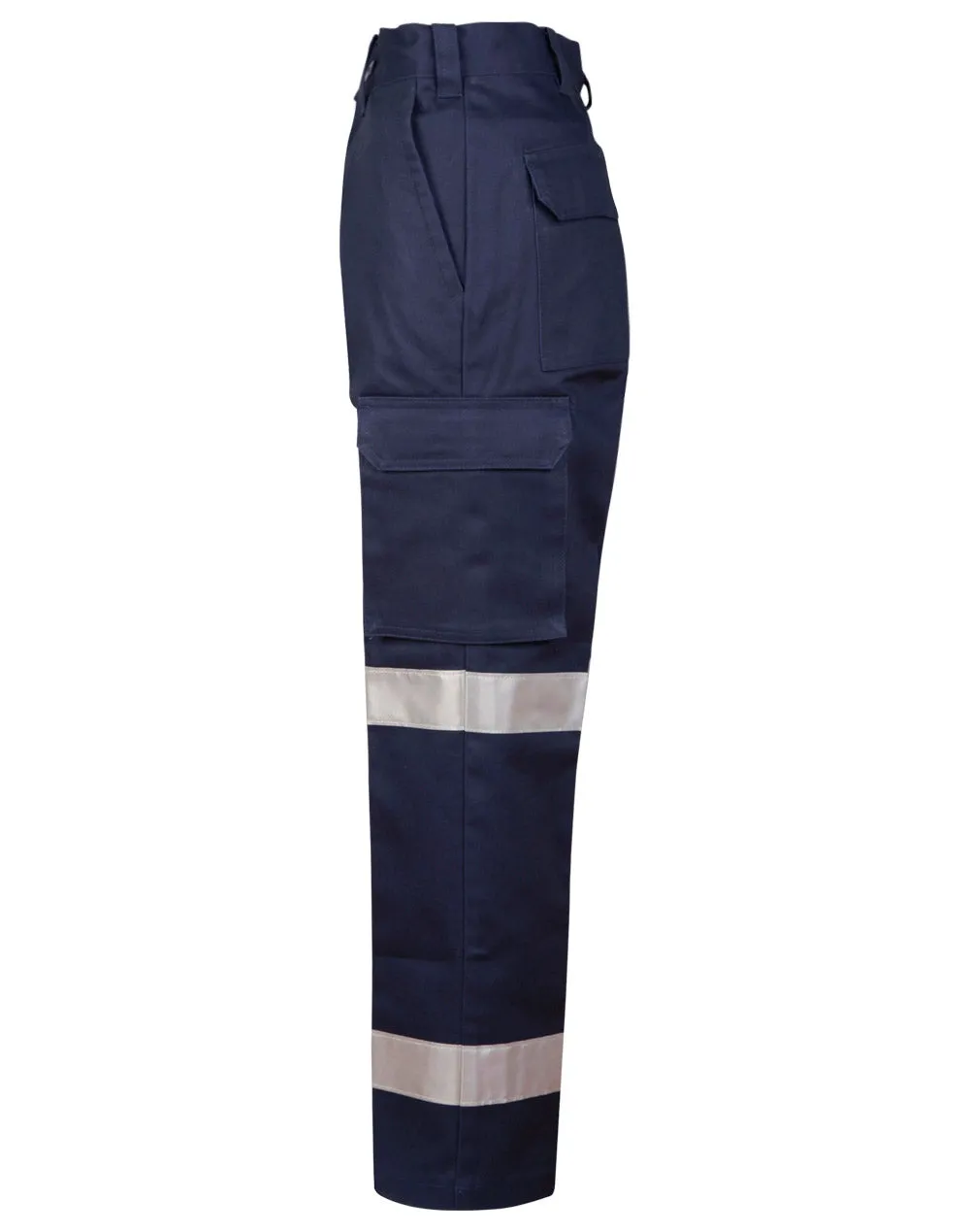 WP08HV Pre-Shrunk Drill Pants With 3m Tapes Stout Size